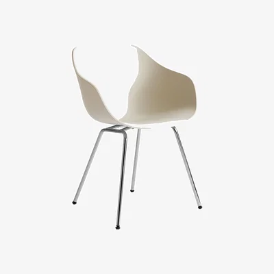 Made in Design AAC 226 Armchair plastic material beige / Plastic & steel - Hay