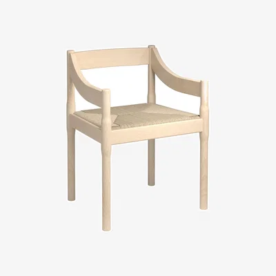 Made in Design Carimate Armchair natural wood / Vico Magistretti, 1959 - Fritz Hansen