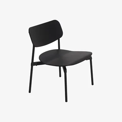Made in Design Fromme Low armchair wood black - Petite Friture