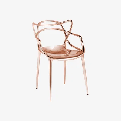 Made in Design Masters Stackable armchair - Metallised by Kartell Copper
