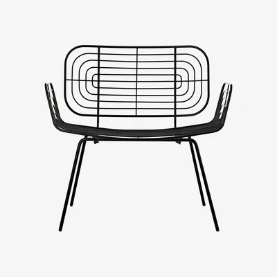 Made in Design Boston Low armchair - / Metal by Pols Potten Black