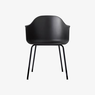 Made in Design Harbour Armchair - / Polycarbonate - Steel legs by Menu Black