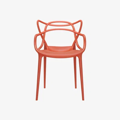 Made in Design Masters Stackable armchair - Plastic by Kartell Red
