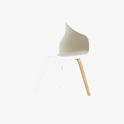 Made in Design Armchair About a chair AAC 222 plastic material / Plastic & wood - Hay