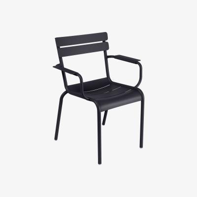 Made in Design Luxembourg Stackable armchair - Metal by Fermob Grey