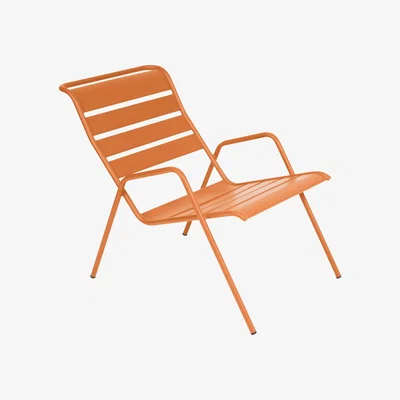 Made in Design Monceau Low armchair - Stackable by Fermob Orange
