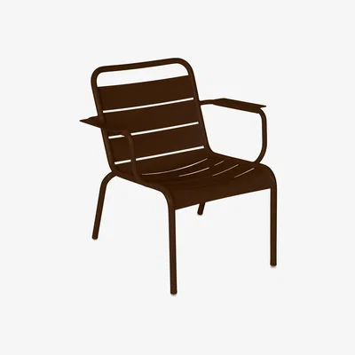 Made in Design Luxembourg Lounge armchair - / Low seat by Fermob Red