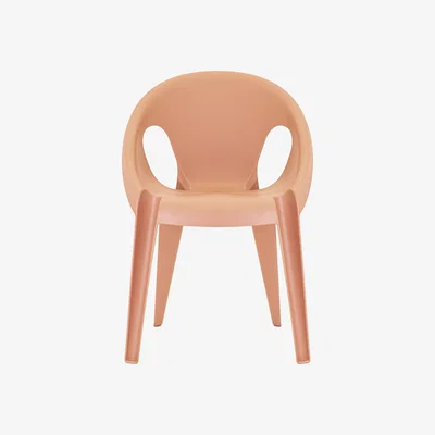 Made in Design Bell Stackable armchair - / By Konstantin Grcic / Recycled polypropylene - Eco-designed by Magis Orange