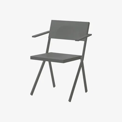 Made in Design Mia Stackable armchair - Metal by Emu Grey