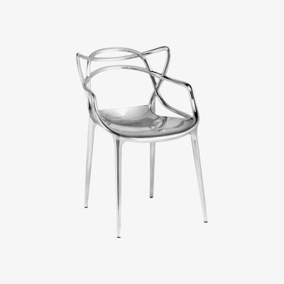 Made in Design Masters Stackable armchair - Metallised by Kartell Metal