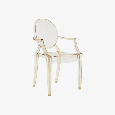 Made in Design Louis Ghost Stackable armchair - Polycarbonate by Kartell Yellow