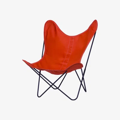 Made in Design AA Butterfly OUTDOOR Armchair - Cloth / Black structure by AA-New Design Orange