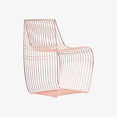 Made in Design Sign Filo Armchair - / Metal wires by MDF Italia Pink/Metal
