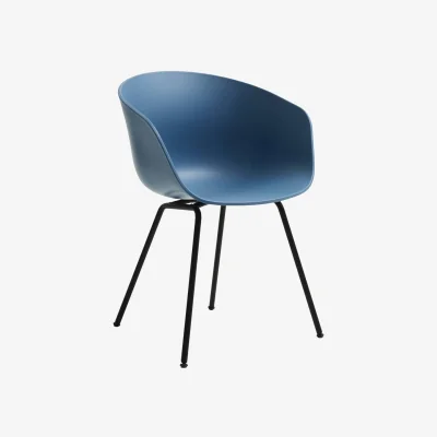 Made in Design About a chair AAC26 Armchair plastic material blue / Recycled - Hay