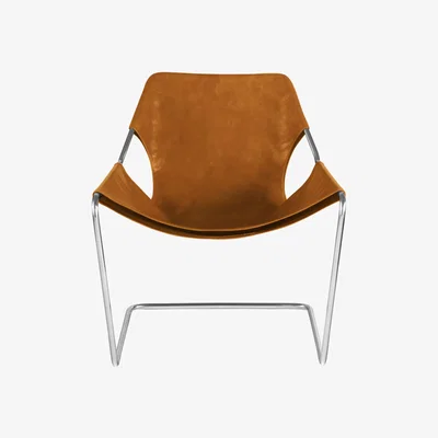 Made in Design Paulistano Armchair - Stainless steel by Objekto Yellow/Brown