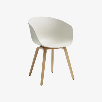 Made in Design About a chair AAC22 Armchair plastic material beige / Recycled - Hay