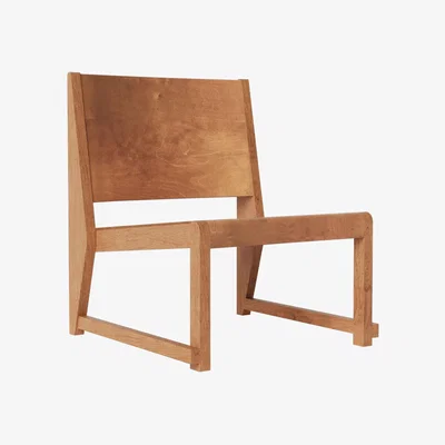 Made in Design Chair 01 Low armchair natural wood - Frama