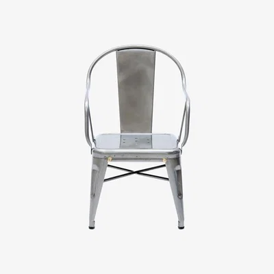 Made in Design Mouette Children armchair - Varnished raw steel by Tolix Metal