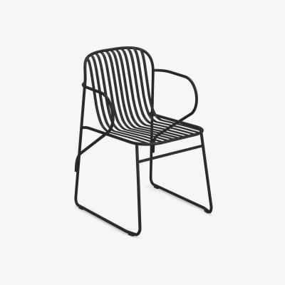 Made in Design Riviera Stackable armchair - / Metal by Emu Black