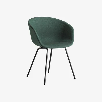 Made in Design About a chair AAC27 Padded armchair - / Integral fabric & metal by Hay Green
