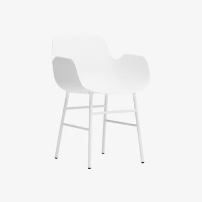 Made in Design Form Armchair - Metal leg by Normann Copenhagen White