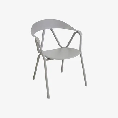 Made in Design Reef Stackable armchair - / Metal by Emu Grey