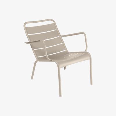 Made in Design Luxembourg Low armchair by Fermob Brown/Beige