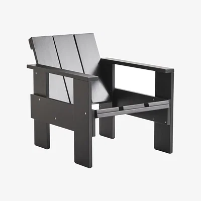 Made in Design Crate Lounge armchair wood black / Gerrit Rietveld - Wood - Hay