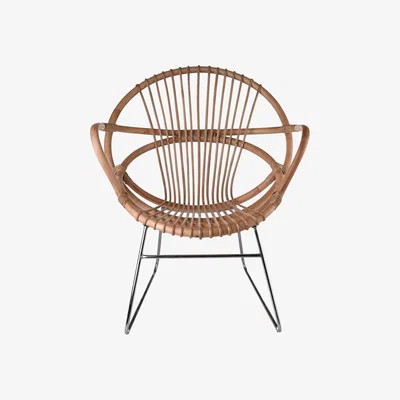 Made in Design Singapore Armchair by Pols Potten Beige/Natural wood