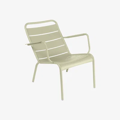 Made in Design Luxembourg Low armchair - + by Fermob Green