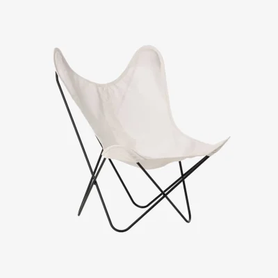 Made in Design AA Armchair textile white / Batyline cloth Eden - Reissue 1938 - AIRBORNE