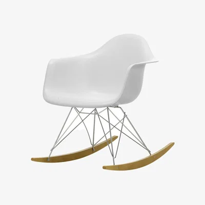 Made in Design Rocking chair RE RAR - Eames Plastic Armchair plastic material / (1950) - Recycled - Vitra