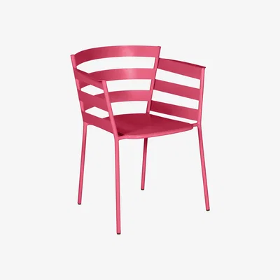 Made in Design Rythmic Stackable armchair - / Steel by Fermob Pink