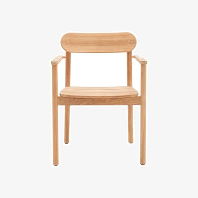 Made in Design Freya Stackable armchair natural wood / Teak - Vincent Sheppard