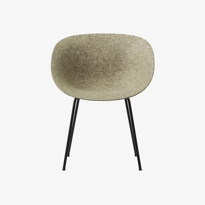 Made in Design Mat Armchair cane & fibres brown / Navy Alga - Normann Copenhagen