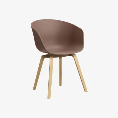 Made in Design About a chair AAC22 Armchair plastic material red / Recycled - Hay