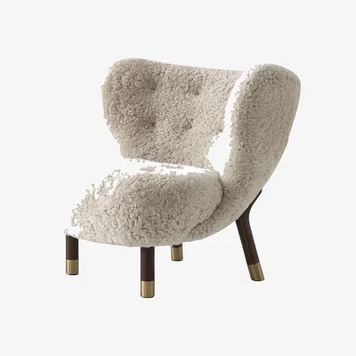 Made in Design Little Petra VB1 Padded armchair textile beige - &tradition