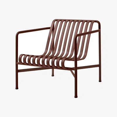 Made in Design Palissade Low armchair metal red / Low back - R & E Bouroullec - Hay