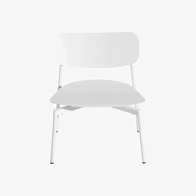 Made in Design Fromme Low armchair metal white / Aluminium - Petite Friture