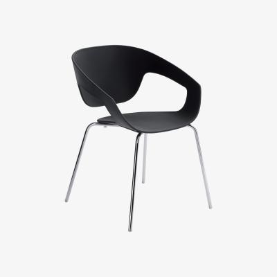 Made in Design Vad Stackable armchair - Plastic & metal legs by Casamania Black