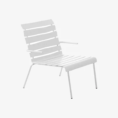 Made in Design Aligned Low armchair metal white / By Maarten Baas - Aluminium - valerie objects