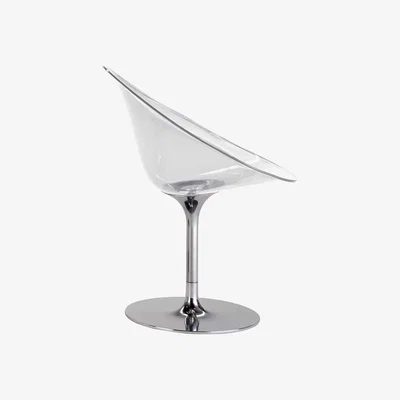 Made in Design Ero/S/ Swivel armchair - transparent - Polycarbonate by Kartell Transparent
