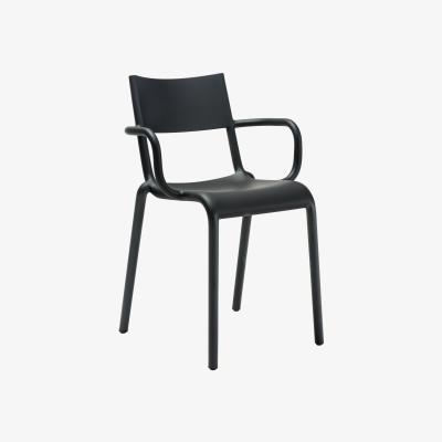 Made in Design Generic A Stackable armchair - Polypropylen by Kartell Black