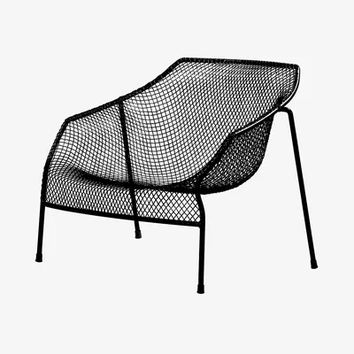 Made in Design Heaven Low armchair by Emu Black