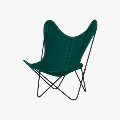Made in Design AA Butterfly OUTDOOR Armchair - Cloth / Black structure by AA-New Design Green