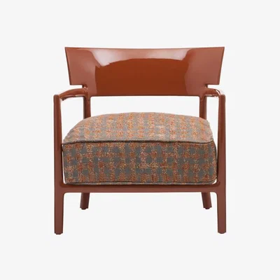 Made in Design Cara Fancy Padded armchair - / Tissu by Kartell Red/Orange