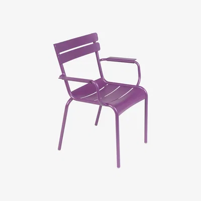 Made in Design Luxembourg Stackable armchair by Fermob Purple
