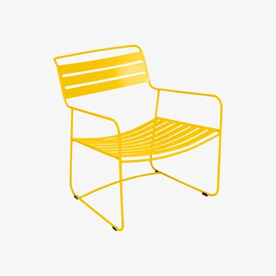 Made in Design Surprising Lounger Low armchair by Fermob Yellow