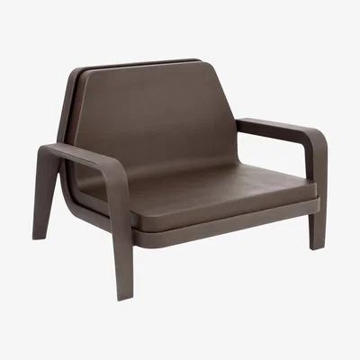 Made in Design America Low armchair by Slide Brown