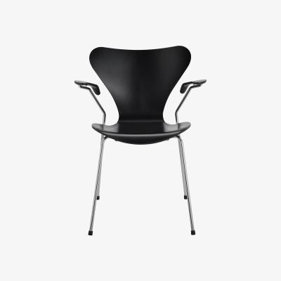 Made in Design Série 7 Armchair - Ash by Fritz Hansen Black